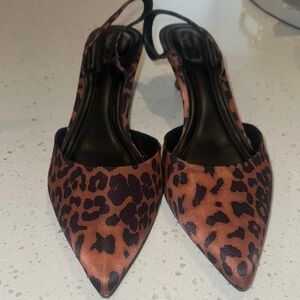 Leopard Print‎ Women's Slingback Shoes